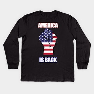 America Is Back Kids Long Sleeve T-Shirt